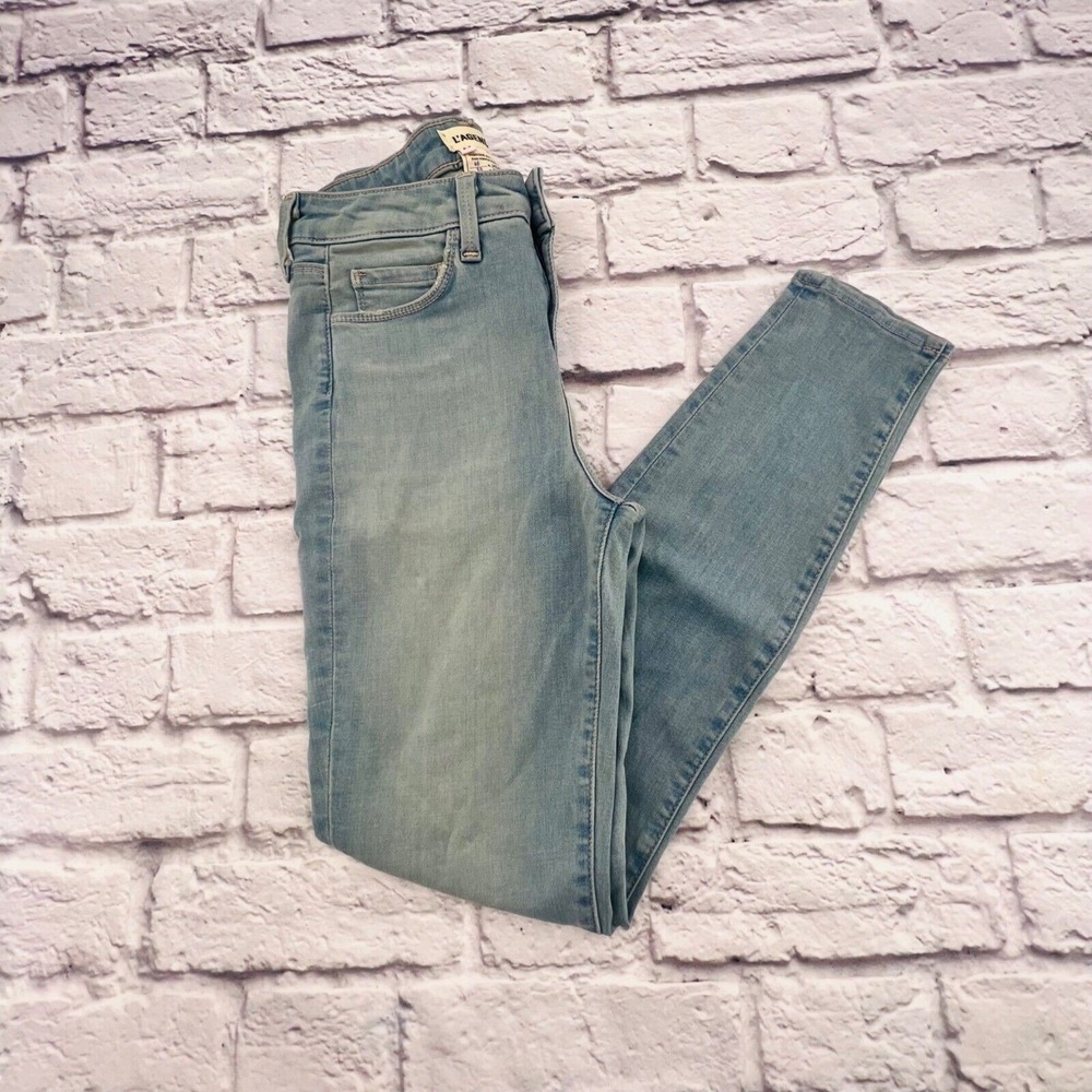 L'Agence Skinny Jeans Women's Size 25 Light Wash Mid Rise Stretch Denim